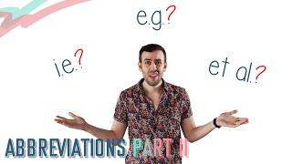 E.G. I.E. & ET AL.  English Lesson