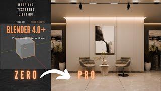 How to Create a Realistic Interior ArchVIZ Render in Blender 4.0+  CYCLES.