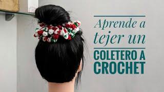 Goma para el pelo o Coletero de Ganchillo Crochet - Tutorial Fácil