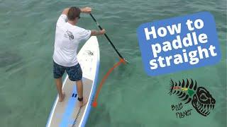 SUP Tips How to paddle straight on a Stand Up Paddleboard reverse J stroke