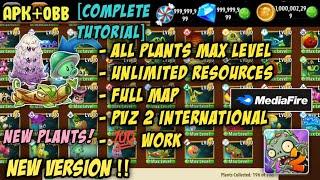 Full Tutorial How To Download & Install Plants vs Zombies 2 Mod Apk with Max Level Plants & Full Map