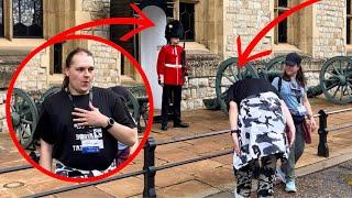 Very rare moment￼ man shows respect to Guard and inspires others to do the same