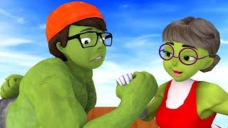 Scary Teacher 3D - NickHulk and TaniHulk save Miss T - Scary Teacher 3D Animation