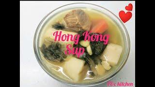 Hongkong sup choi con dong sup sayur kering