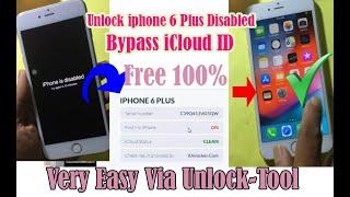 How to Unlock iphone 6 Plus Disabled & Bypass iCloud ID very easy Via Unlock-Tool #iphoneactivation