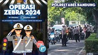 Polrestabes Bandung Polda Jabar Gelar Operasi Zebra Lodaya 2024 di Bandung