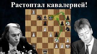 Влепил мат конями  Михаил Таль - Йохан Хьяртарсон  Рейкьявик 1987  Шахматы