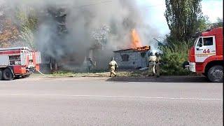 г.Енакиево пос.Веровка утро началось с пожара   