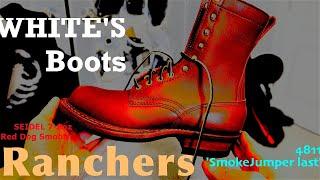 Whites Boots - Farmer  Rancher 4811 Smokejumper Last in Red Dog