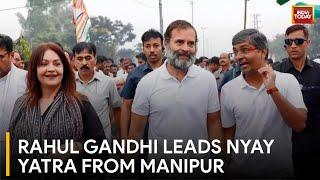 Rahul Gandhi Initiates Bharat Jodo Nyay Yatra From Manipur Amid Ethnic Conflict  Rahul Gandhi News