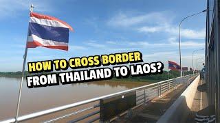 LAOS 2024  EP 1 - BUS FROM THAILAND TO LAOS  SIM CARD  GOT CHEAP HOSTEL AT VIENTIANE CITY