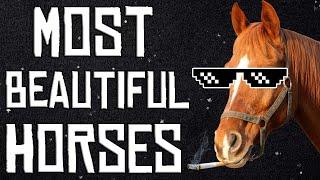 RDR2 ONLINE 7 MOST BEAUTIFUL HORSES