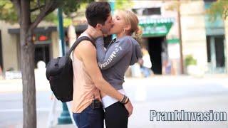 Kissing Prank - Trick Question With Strange Hot Sexy girls - Prank Invasion Best Kissing Pranks