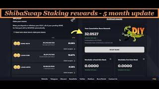  ShibaSwap Staking rewards after 5 months - SHIB token 