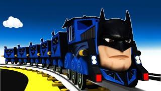 Thief in School - Bat Man Cartoon Train  Toy Factory kereta api