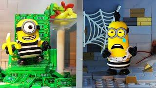 Богатая тюрьма vs бедная тюрьма  Лего Миньоны в Тюрьме  Lego Minion Prison Break