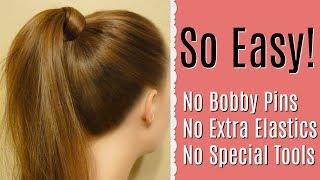 How To Wrap Hair Around A Ponytail - Fool Proof Method