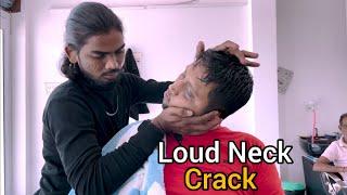Loud Neck Crack Intense Head Massage and shoulder Massage  by Michael BarberAsmr