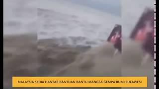 Malaysia sedia hantar bantuan bantu mangsa gempa bumi Sulawesi