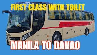 BEST Manila to Davao BUS Trip?  FIRST CLASS Amenities Davao Metro Shuttle