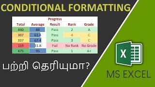 Excel Conditional Formatting in Tamil