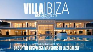 Touring Villa IBIZA by Ark Architects. One of the BEST MEGA MANSIONS IN LA ZAGALETA. Interior tour.