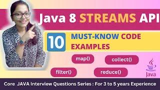 Java 8 Streams    10 IMPORTANT Coding Questions & Answers  Streams API