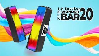 Zebronics  Zeb Wonder Bar 20  2.0 PC speakers