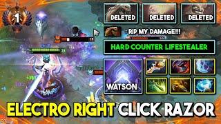 ELECTRO RIGHT CLICK By Watson Razor Max Slotted Build 100% Hard Counter Lifestealer 7.35c DotA 2