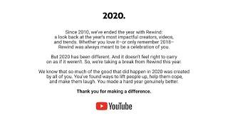 YouTube Rewind Has Been Cancelled...