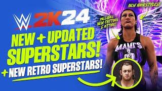 WWE 2K24 19 New & Updated Superstars Retro Superstars New Legends Creations & More