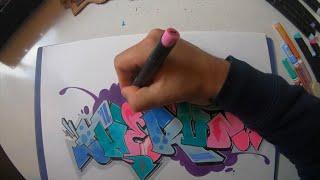 THERON Graffiti Sketch tutorial serie 210 easy fading