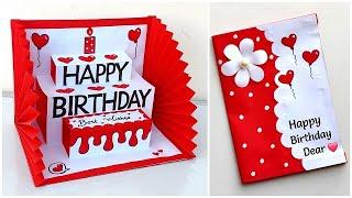 DIY  Happy Birthday greeting card for best friend  Birthday card ideas easy Handmade