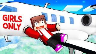 Maizen STUCK on a GIRL ONLY PLANE in Minecraft - Parody StoryJJ and Mikey TV