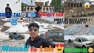 MANALI TO LEH  Part 2  CROSSING Suraj Tal Taglangla Gata Loops  Pang  Lato  LADAKH SERIES 