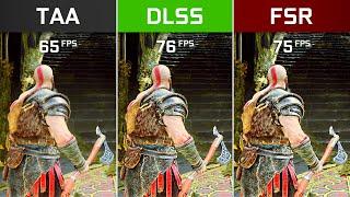 God of War TAA vs. DLSS 2.0 vs. FSR 1.0 - RTX 3060 Ti Graphics and Performance Comparison  1440p