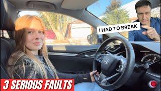 First Mock Test Challenges Overcoming Three Serious Driving Falls as a Learner.#failed#test