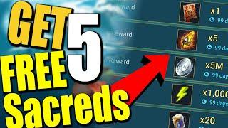 HOW TO Get 5 Free Sacreds in 20 Minutes - 100% WORKING METHOD SHARD FARMING Raid Shadow Legends