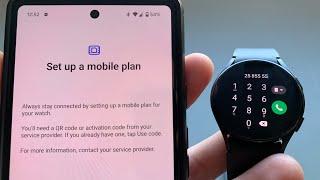 How to Setup eSIM On Samsung Galaxy Watch 6  5 +Activate Data Mobile Service