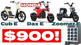 Honda Releases CHEAP New Motorcycles Dax E Cub E & Zoomer E