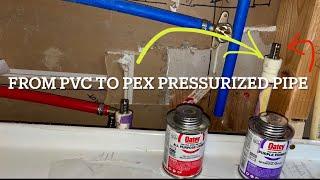 How to go from PVC or  CPVC pipes to pex￼ Apollo transition pipe adapter install instructions