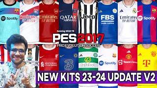 PES 2017  NEW KITS 2023-2024 UPDATE – CONCEPT V2