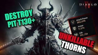 RAIDBOSS Thorns Barbarian  DECIMATES The Pit  Diablo 4 Build Guides