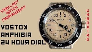 Vostok Amphibia Classic 24 Hour Dial Dr Vostoks Brain Training 720074 Unboxing ᴴᴰ