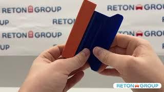 Пластиковый ракель для работы с самоклеющейся пленкой Reton Group  Шпатель магнитный  с фетром