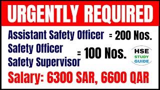 Assistant Safety Officer Safety Officer and Safety Supervisor Job Vacancy Free Recruitment