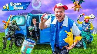 FORTNITE x POKEMON In REAL LIFE 24 Hour Battle Royal