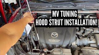 MV Tuning Hood StrutDamper Installation on 2015 Mazda 6