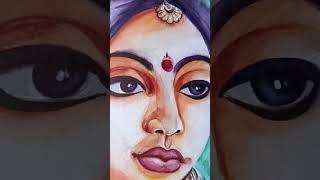 watercolor portrait  Watercolour face painting #shorts #short #shortvideo #shortsfeed #ytshorts