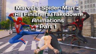 Marvels Spider-Man 2 All FinishersTakedown Animations MilesPeter Ally Finishers & More SPOILERS